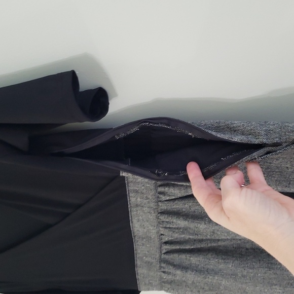 Judith March Anthropologie Mini Dress Black Gray Medium Large Office Corpcore - Picture 14 of 16